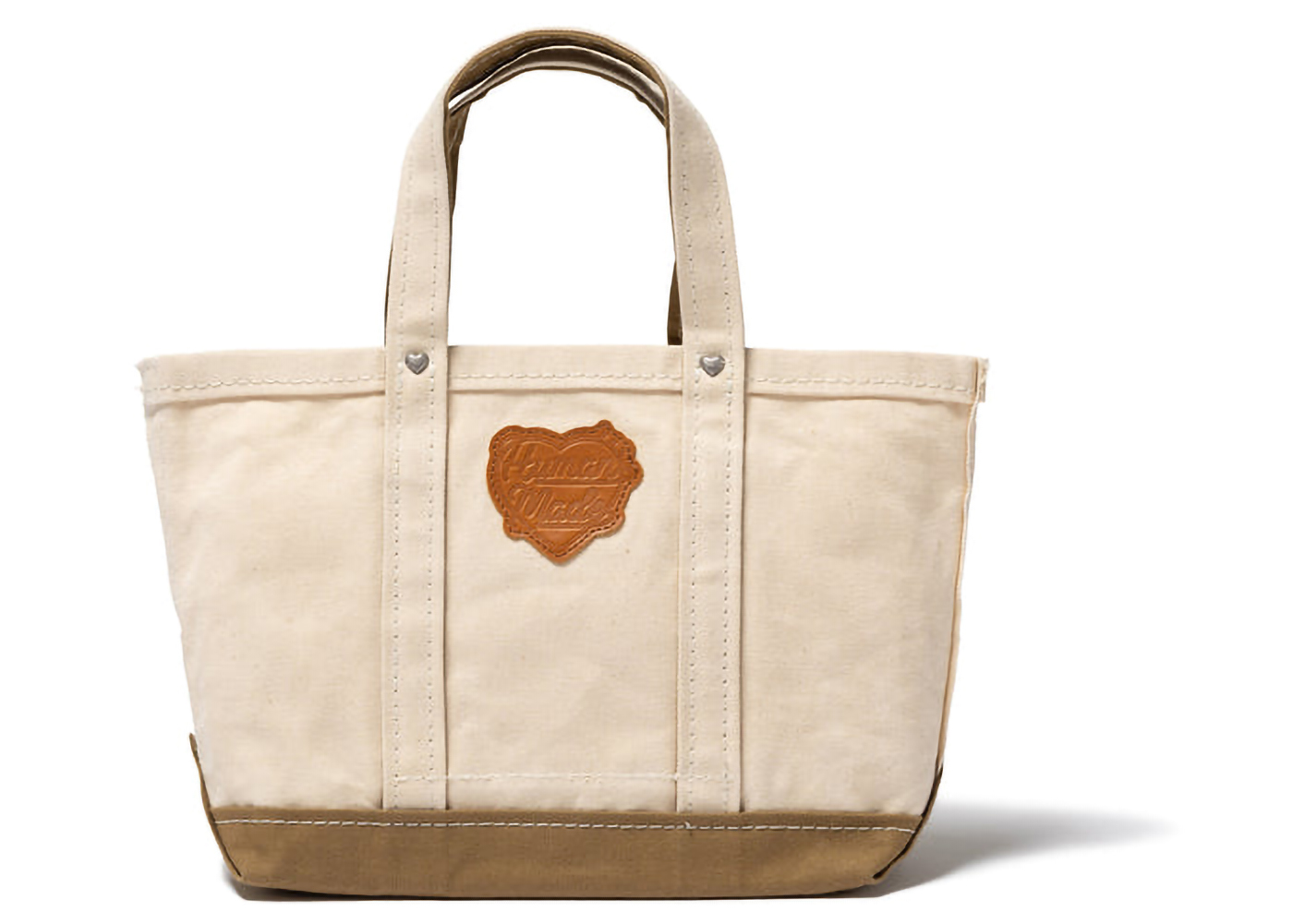 Human Made Heavy Canvas Small Tote Bag Beige - SS23 - JP