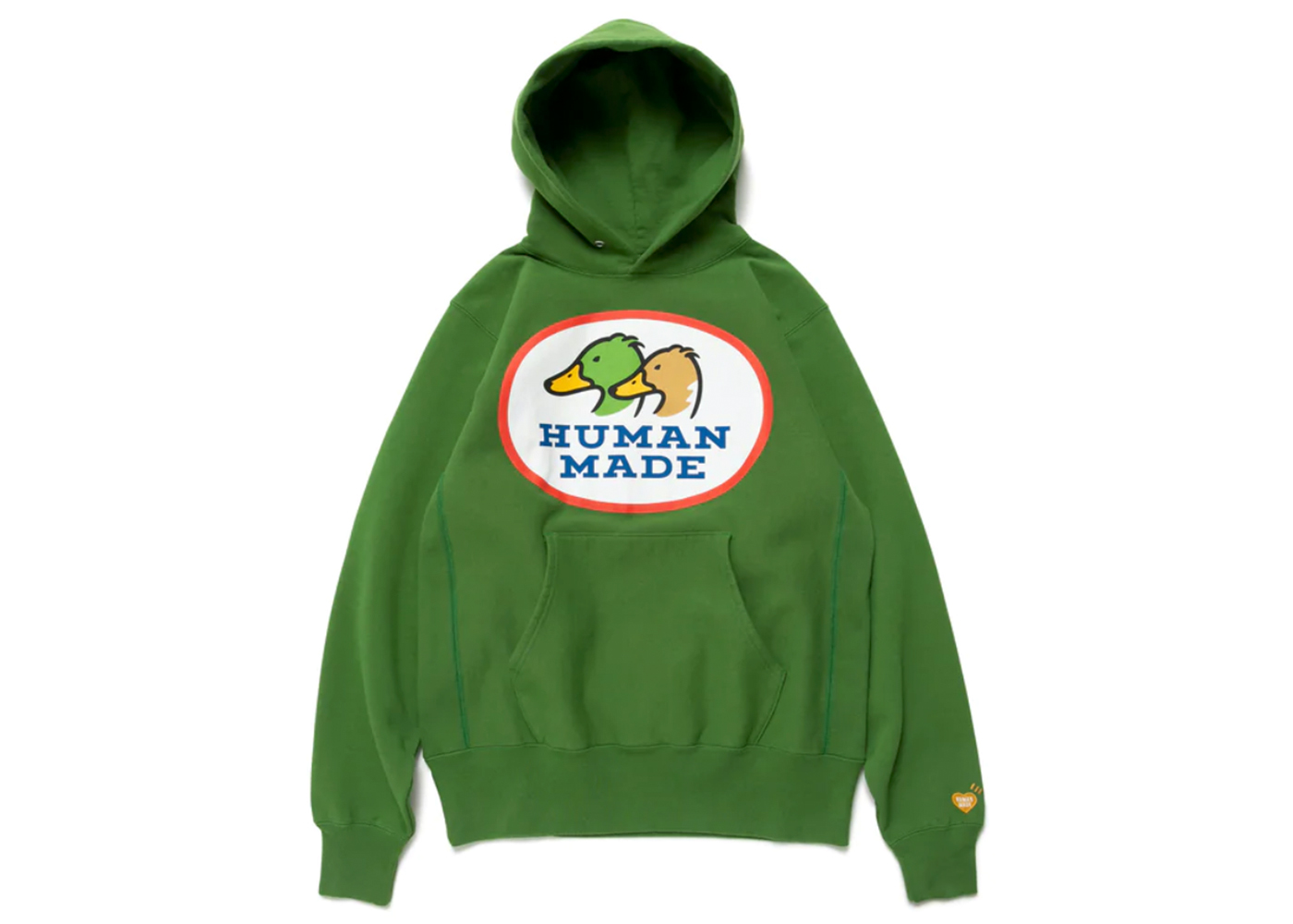 human made heavy weight hoodie #1 green