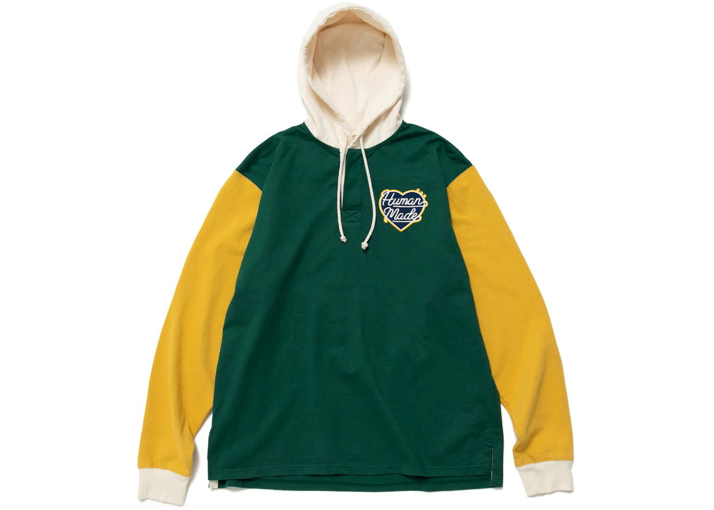 Human Made Hooded Rugby Shirt Green Men's - FW22 - US
