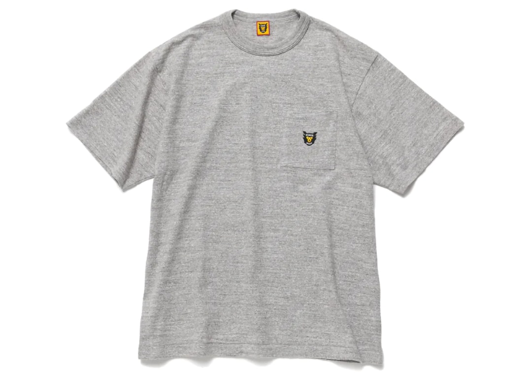 Pre-owned Human Made Human Logo #1 Pocket T-shirt Grey