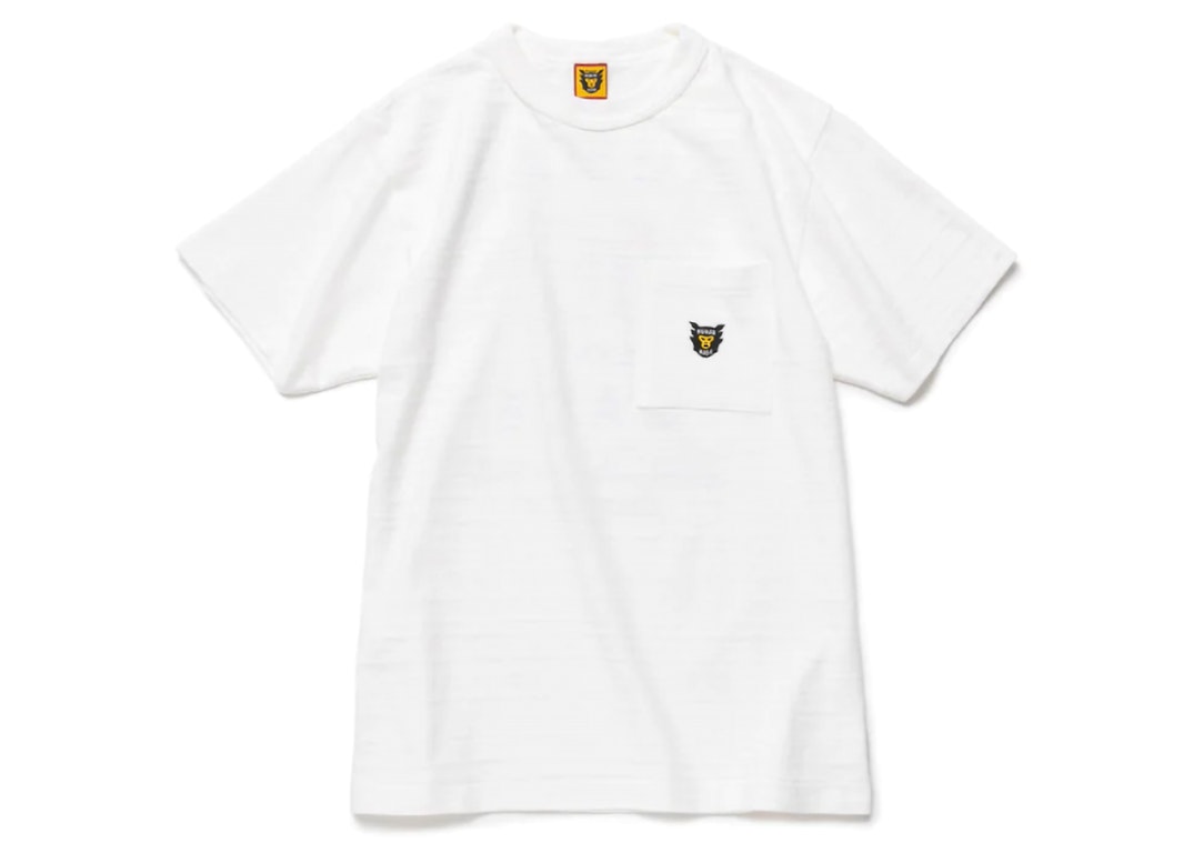 Pre-owned Human Made Human Logo #1 Pocket T-shirt White
