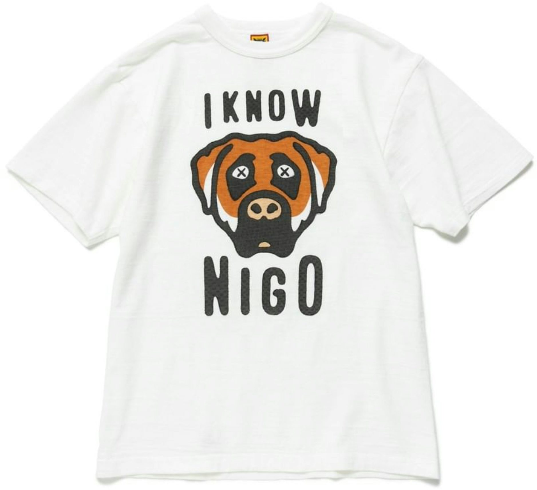 Human Made I Know Nigo T-shirt Cartoon Puppy Duck Print High