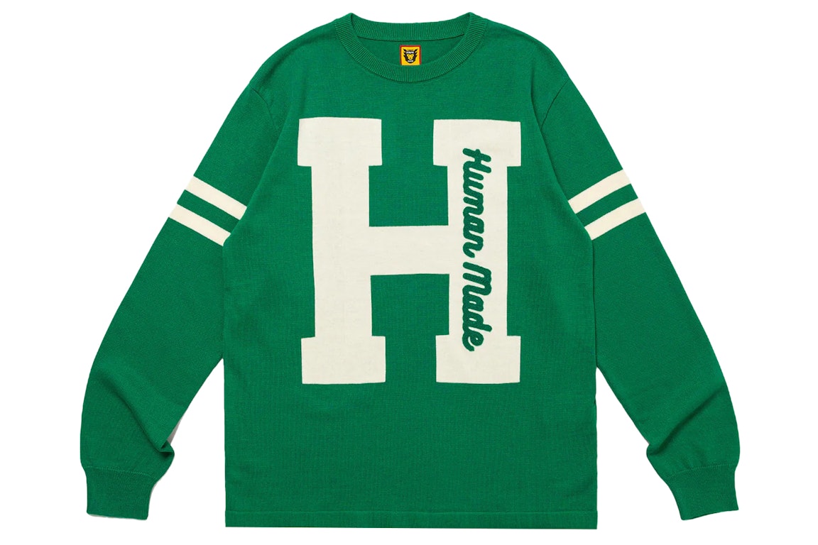 Pre-owned Human Made Knit I Sweater Green