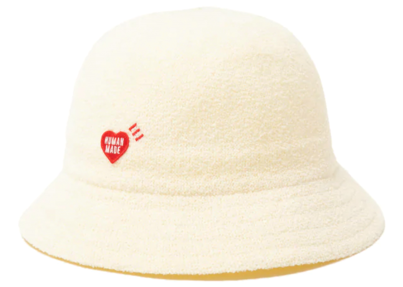 Human Made Knit Round Bucket Hat White - SS22 - JP