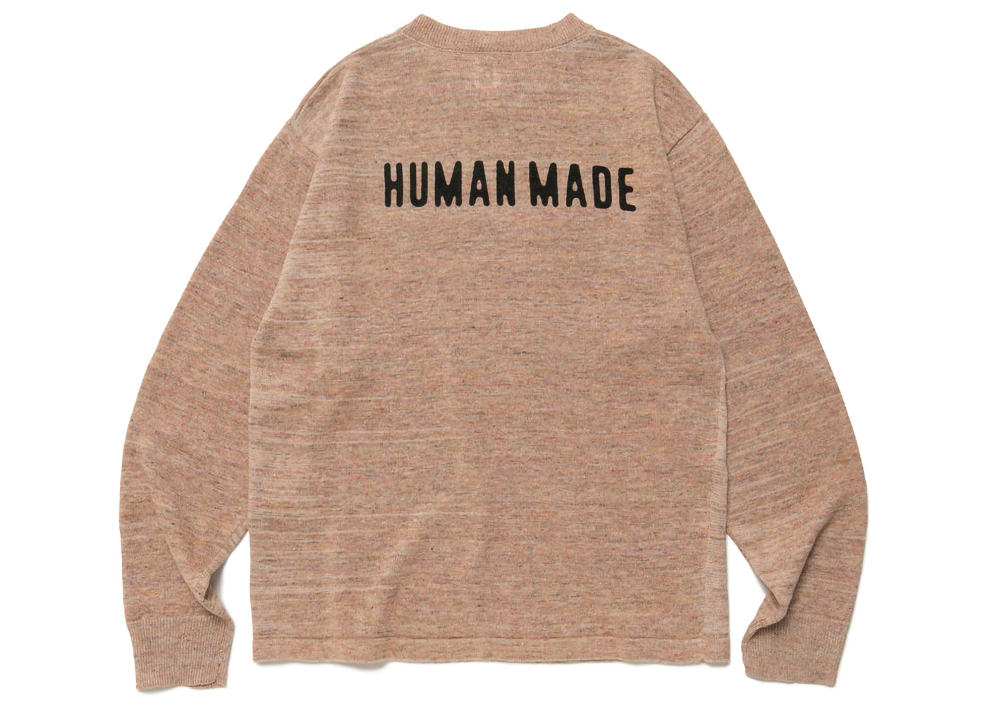 Human Made Linen Blend Knit Sweater Pink