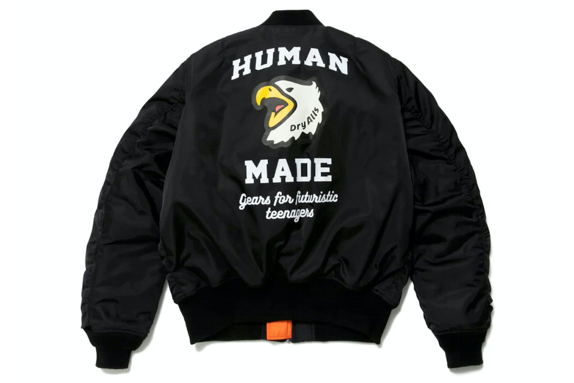 Pre-owned Human Made Ma-1 Jacket Black