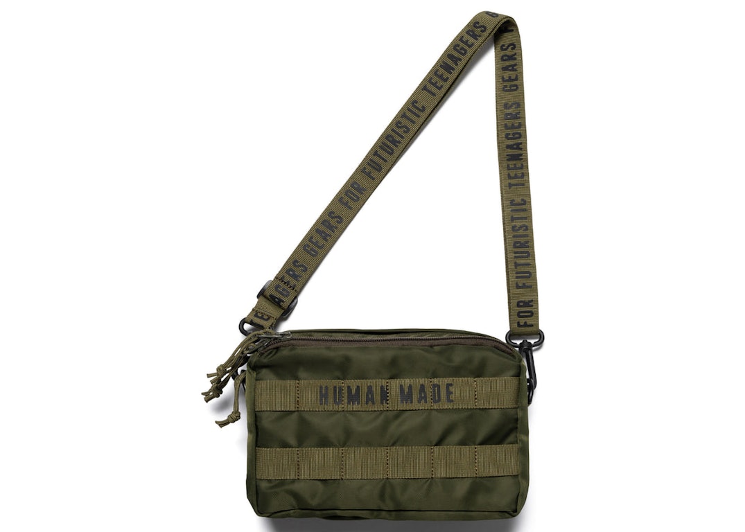 Pre-owned Human Made Military #1 Pouch (ss23) Olive Drab
