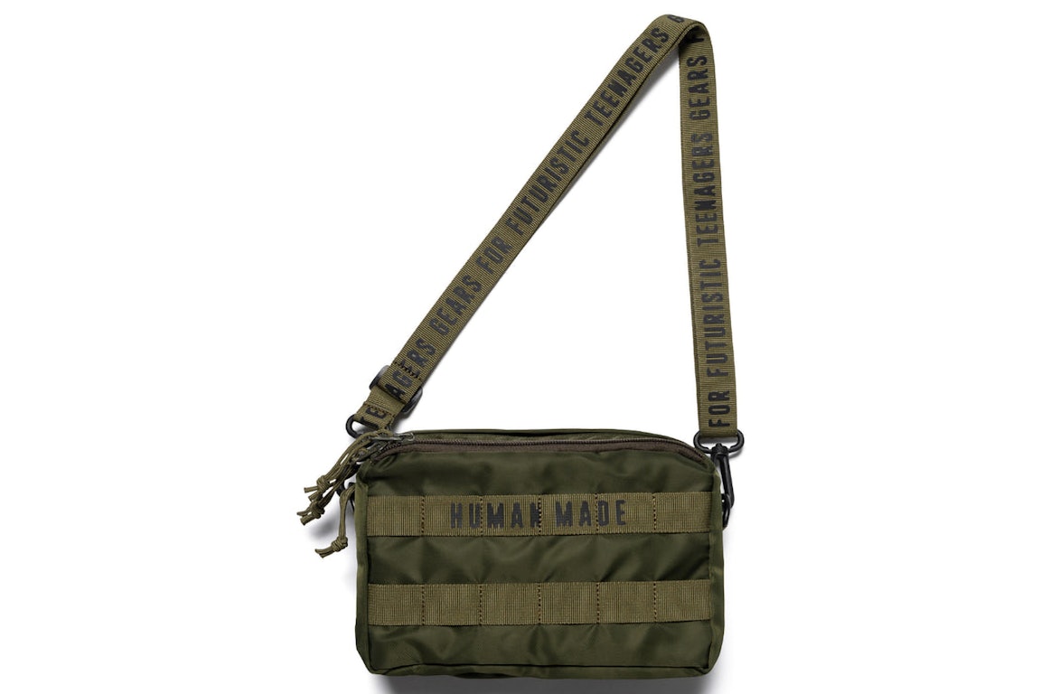 Pre-owned Human Made Military #1 Pouch (ss23) Olive Drab