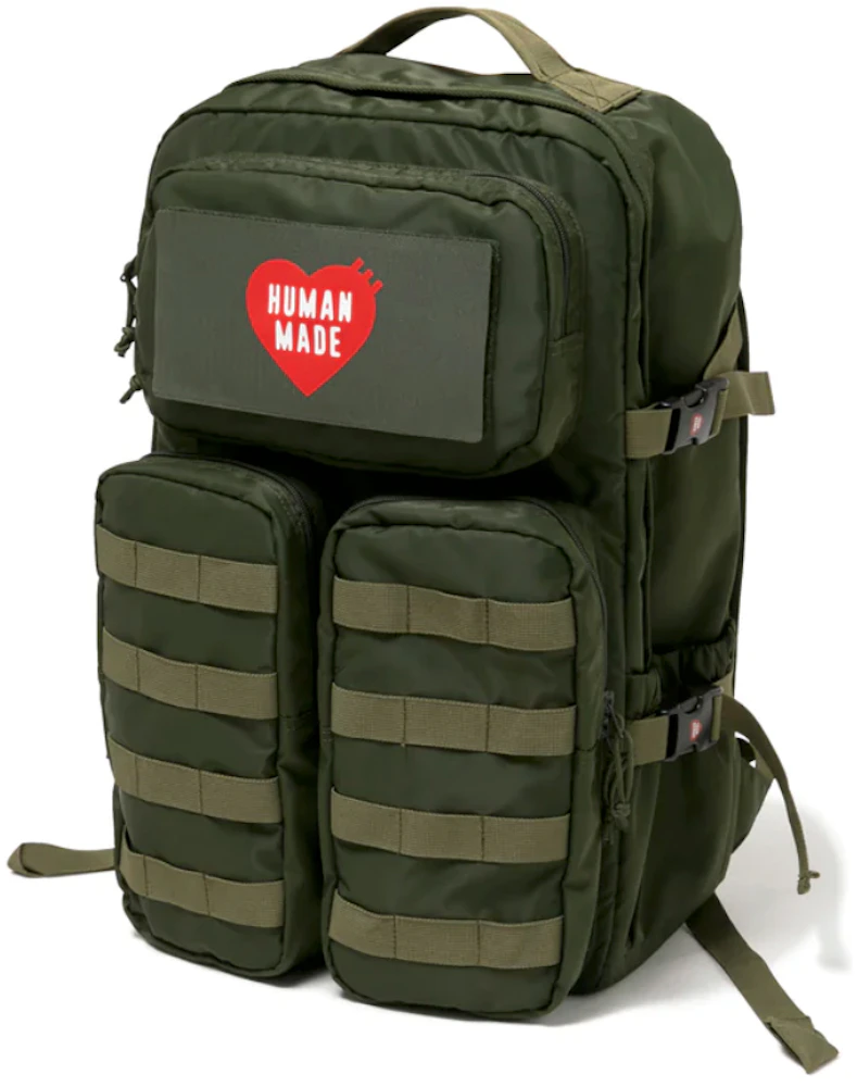 Olive Drab - Canvas European Style Rucksack Backpack - Galaxy Army