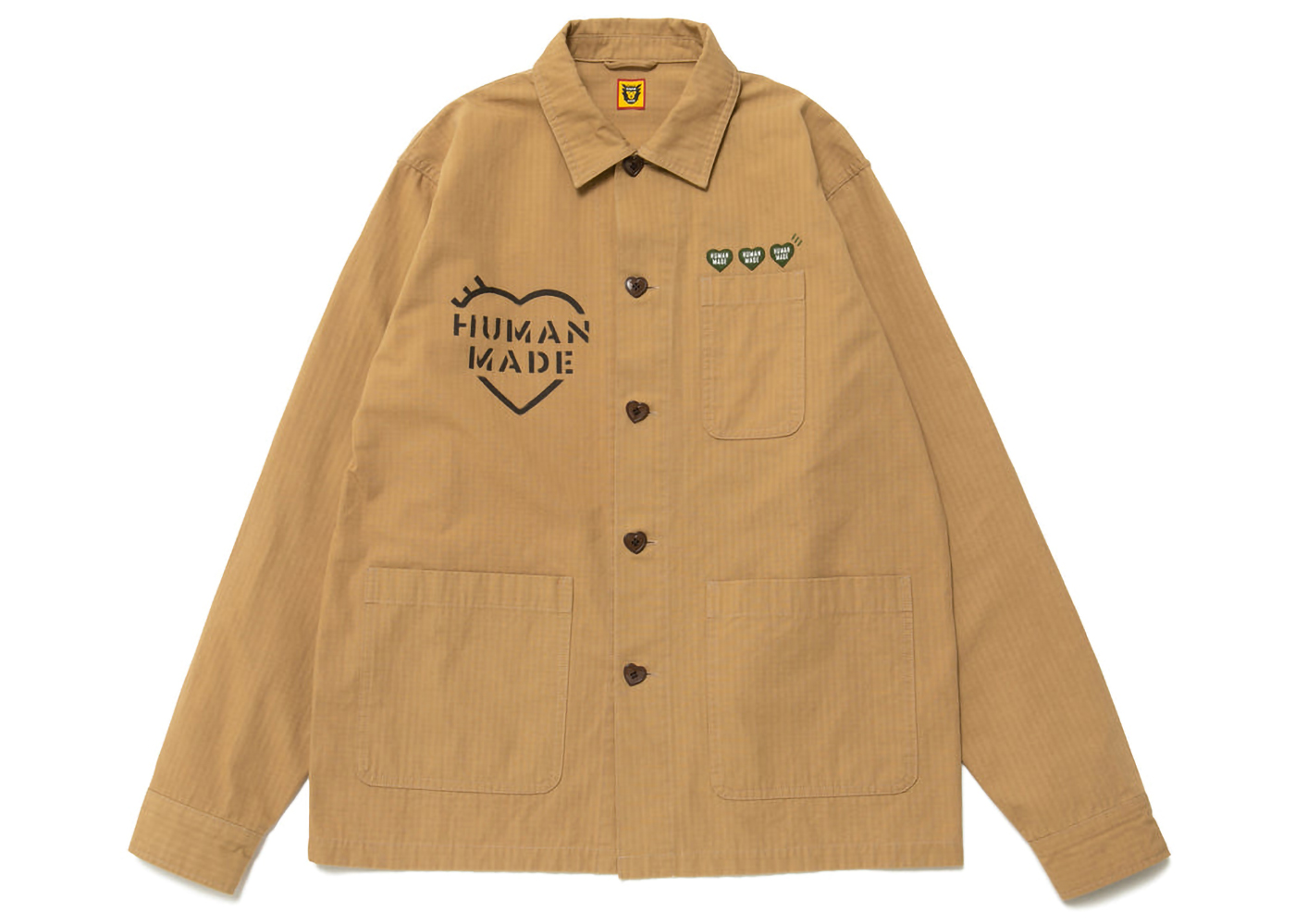 Human Made Military Overshirt Beige 男装- SS23 - CN