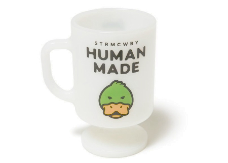 Human Made Milk Glass Pedestal Mug Duck