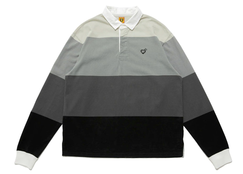 Human Made Multi Stripe Rugby Shirt Grey - SS22 メンズ - JP