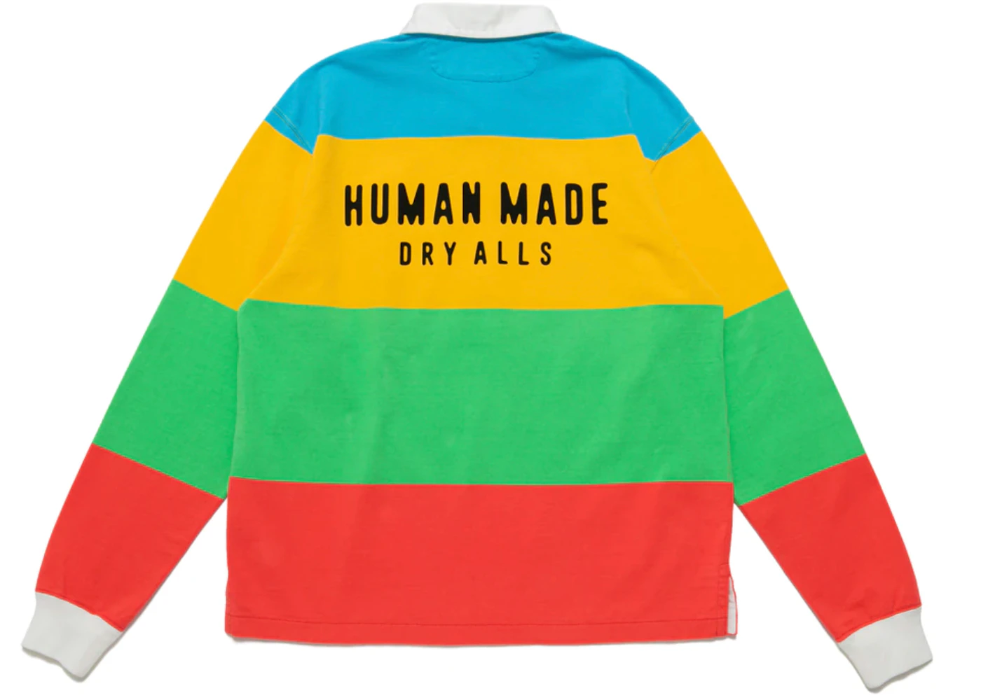 Human Made Multi Stripe Rugby Shirt Yellow Men's - SS22 - US