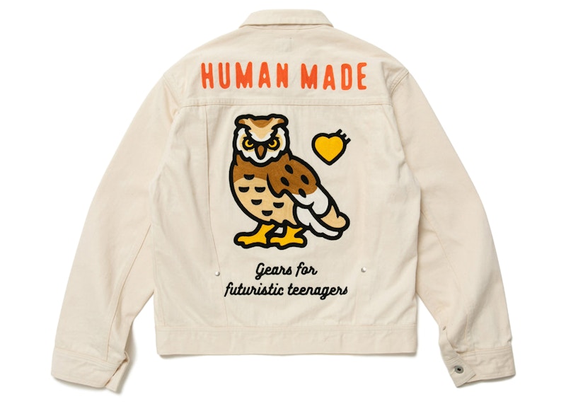 Human Made Natural Denim Work Jacket White