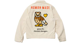 Human Made Natural Denim Work Jacket White
