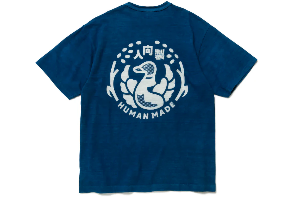 Human Made Ningen-Sei Indigo Pocket T-Shirt Indigo Blue