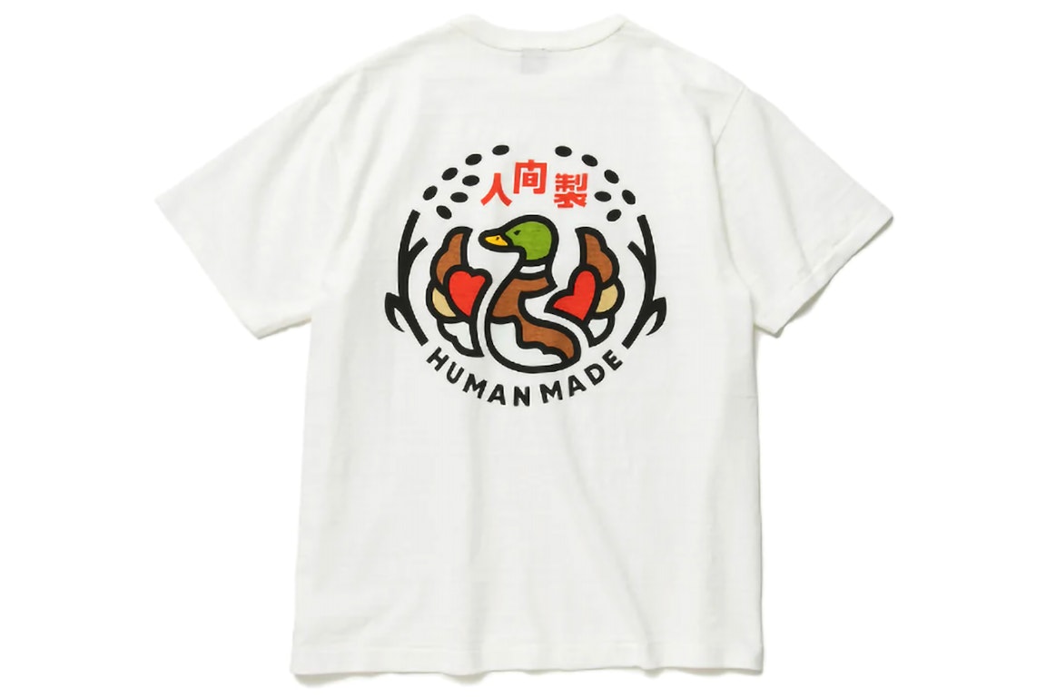 Pre-owned Human Made Ningen-sei Indigo Pocket T-shirt White