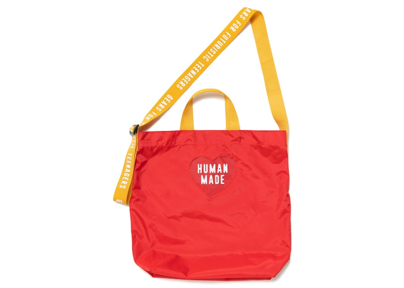 Human Made Nylon Heart 2 Way Tote Bag Red - SS23 - US