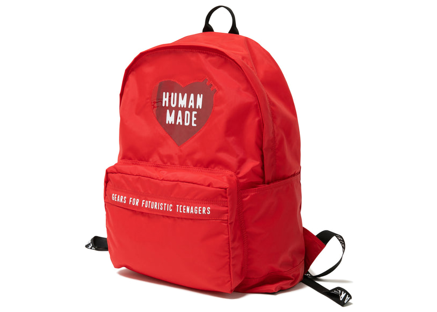 Human Made Nylon Heart Backpack Red