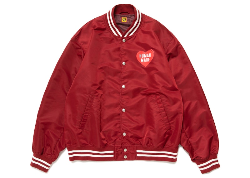 Human Made Nylon Stadium Jacket Burgundy - FW22 メンズ - JP