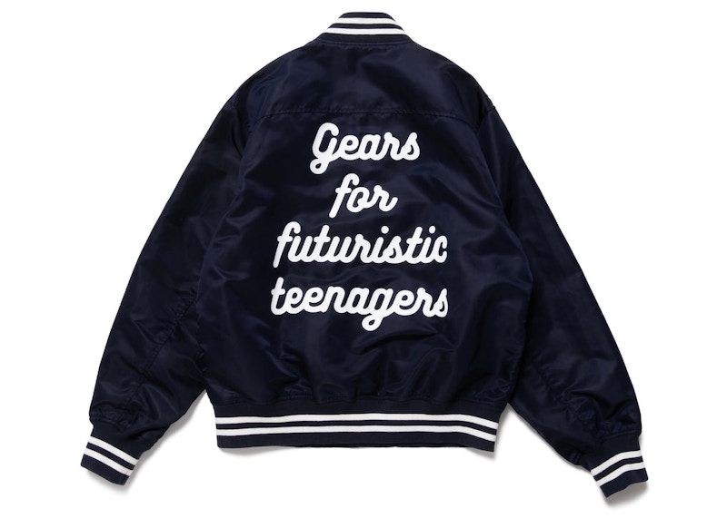 Human Made Nylon Stadium Jacket Navy 男装- FW22 - CN