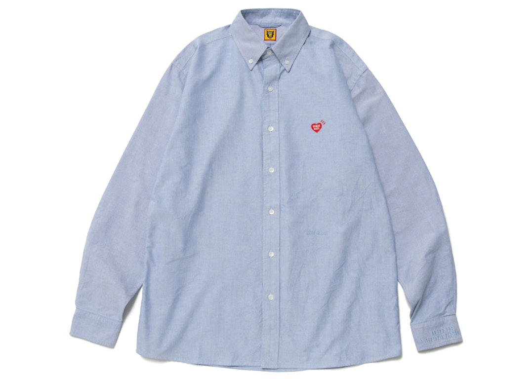 Pre-owned Human Made Oxford Bd L/s Shirt Blue