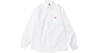 Chemise Oxford BD L/S en Tissu Humain Blanc