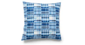 Human Made Patchwork Cushion Blue