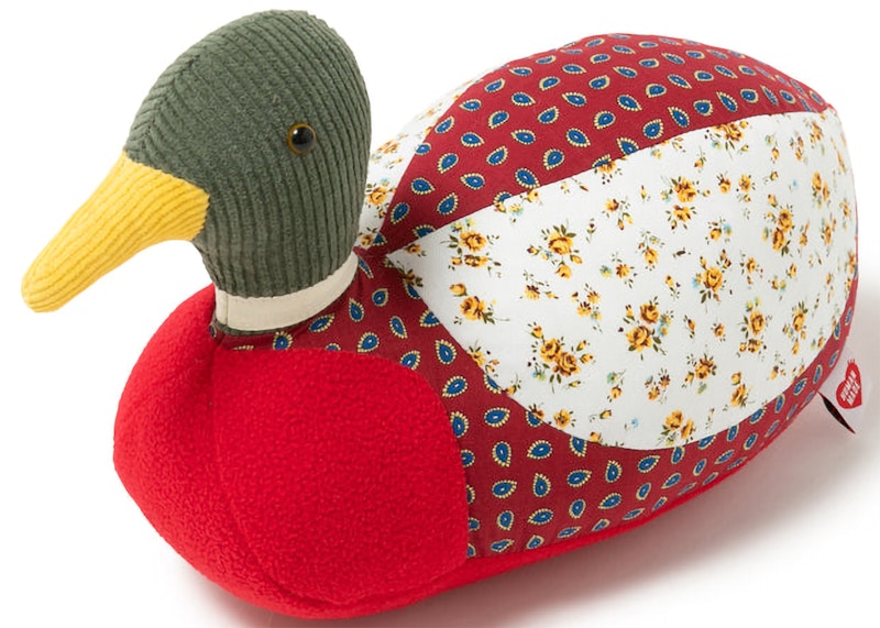 Human Made Patchwork Duck Doll Plush Red