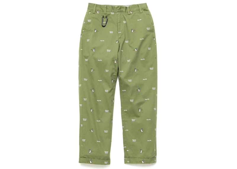 Human Made Pattern Printed Chino Pants Olive Drab - SS22 Men's - US