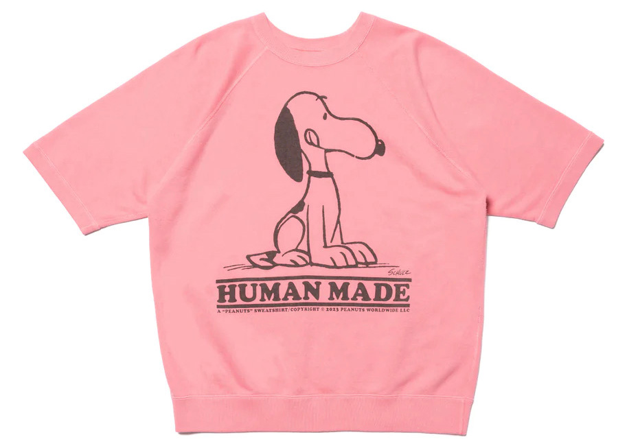 Human Made Peanuts S/S Sweatshirt Pink - SS23 Men's - US