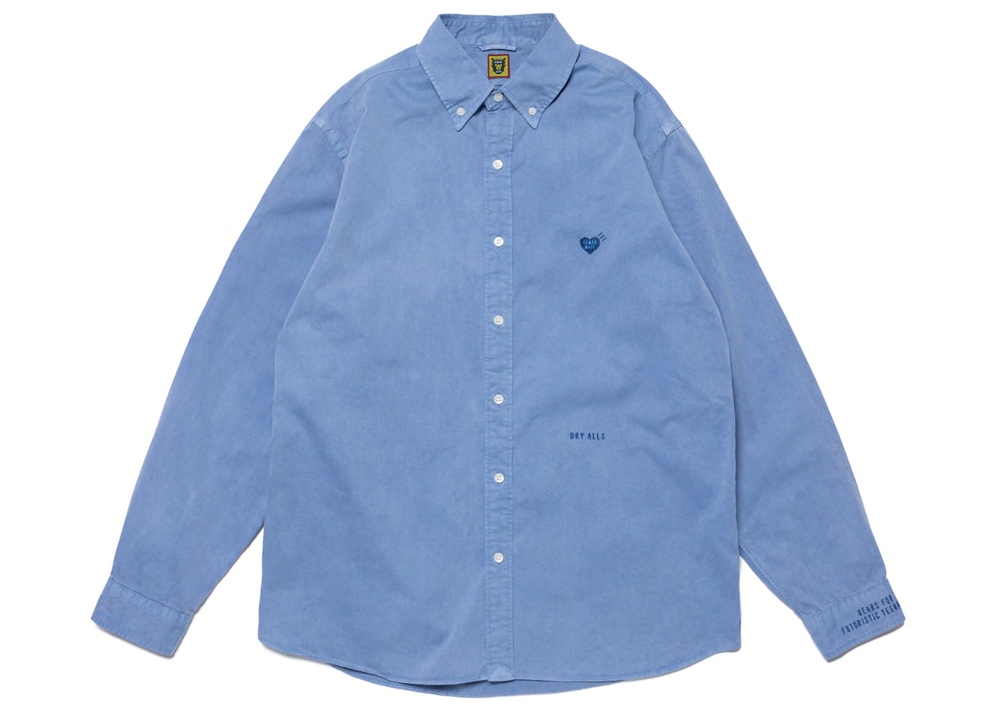 Human Made Pigment Dyed BD L/S Shirt Navy メンズ - SS23 - JP
