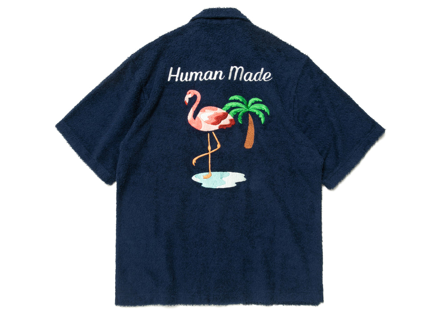 日本製造human made pile shirt navy S トップス