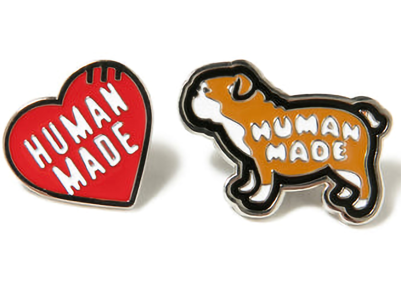 Human Made Pin Badge (Set of 2) Red - FW22 - US
