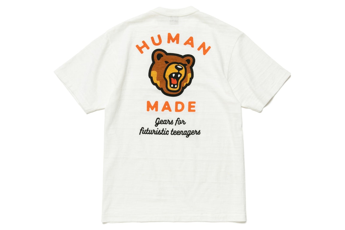 Pre-owned Human Made Pocket Bear #1 T-shirt White