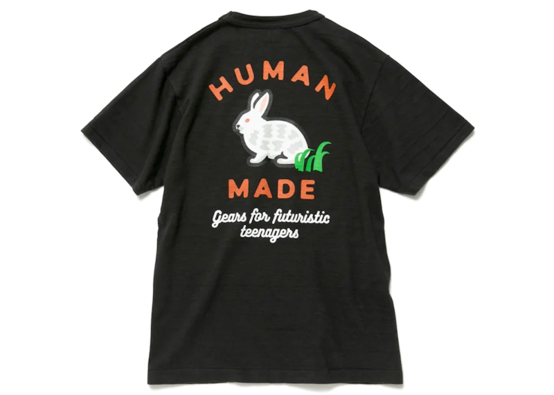 Pre-owned Human Made Men's  Pocket Rabbit #2 T-shirt In Black
