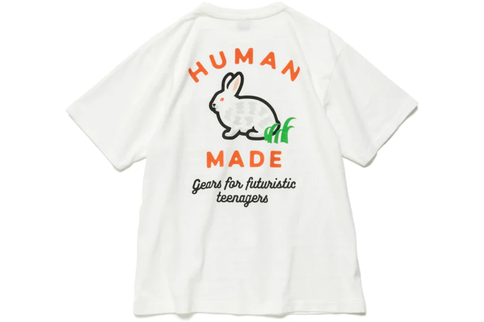 Human Made Pocket Rabbit #2 T-Shirt White - FW22 - ES