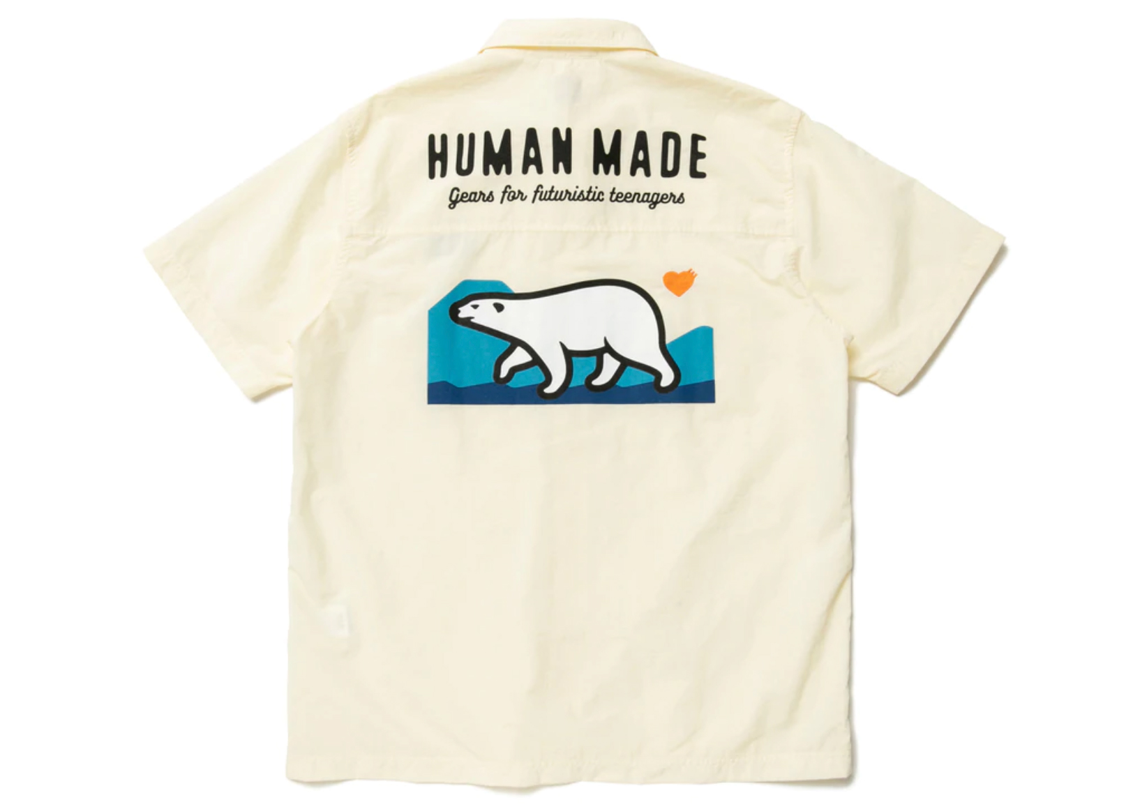 Human Made Polar Bear Camp Shirt White Men's - SS22 - US