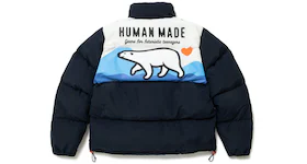 Human Made Polar Bear Down Jacket Navy