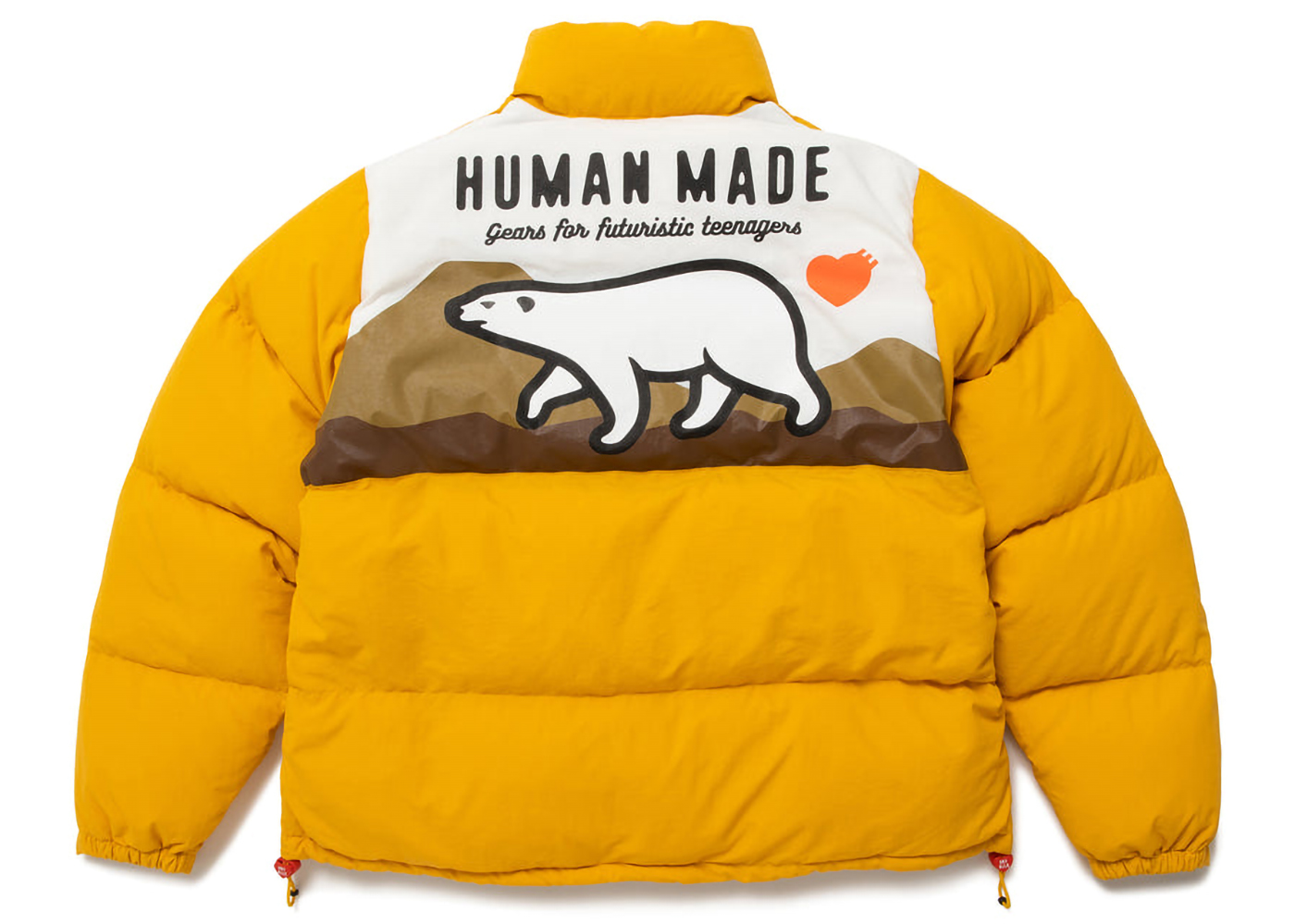 Human Made Polar Bear Down Jacket Yellow Men's - FW22 - US