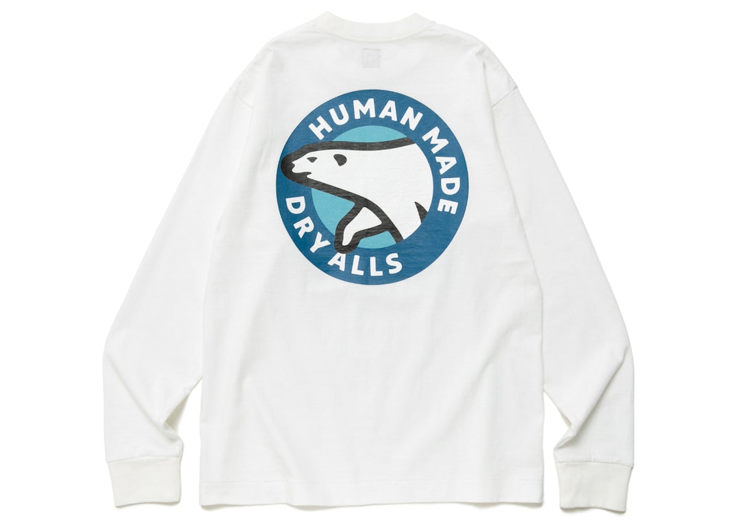 Pre-owned Human Made Polar Bear Graphic L/s Tee White