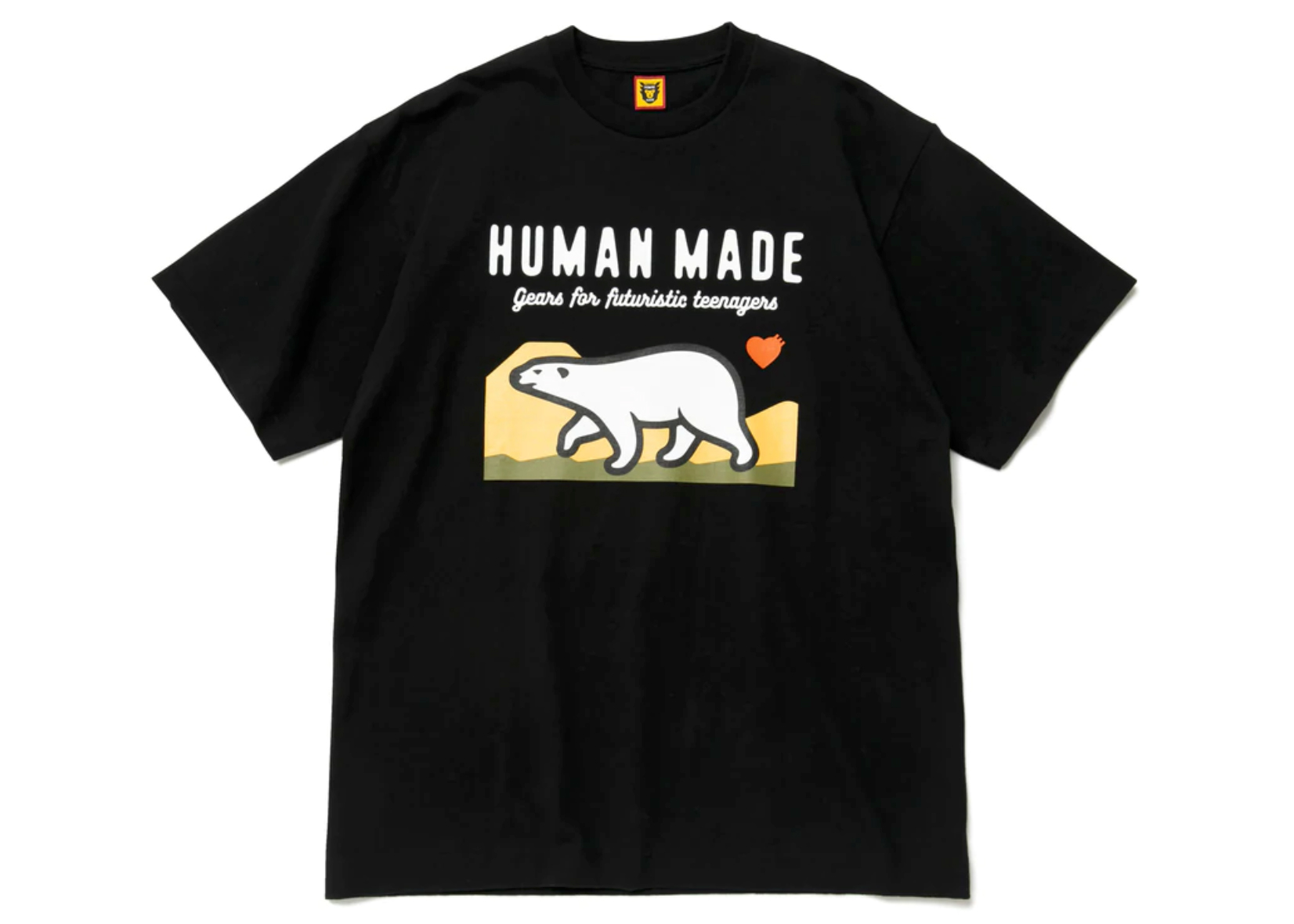 Human Made Polar Bear Graphic T-Shirt Black - SS22 Men's - US