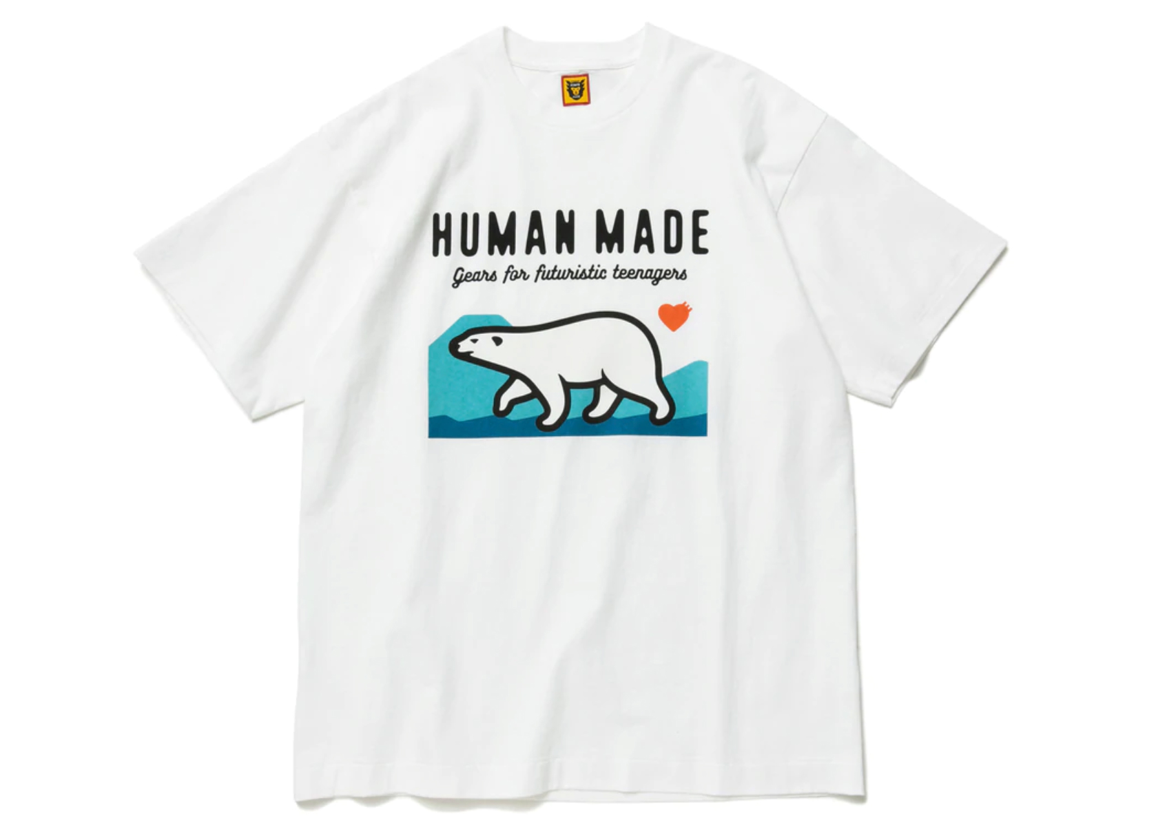 Human Made Polar Bear Graphic T-Shirt White