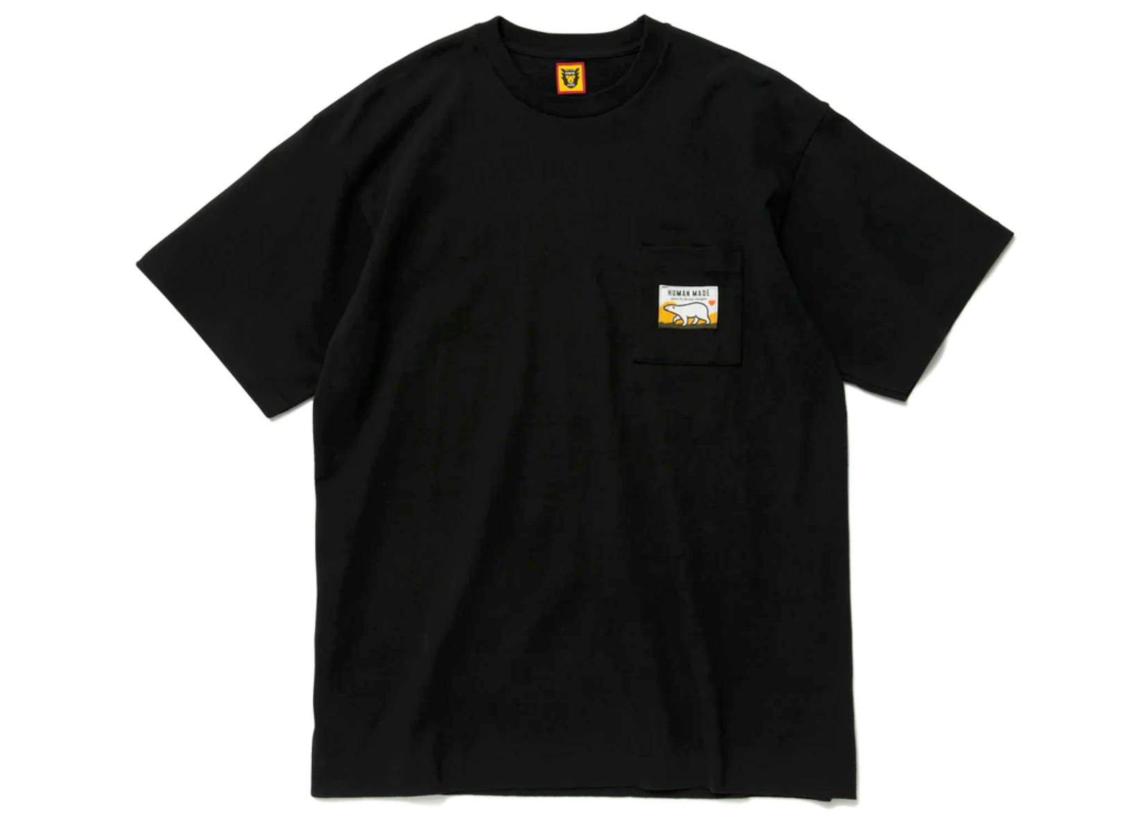 Human Made Polar Bear Pocket T-Shirt Black Men's - SS22 - GB