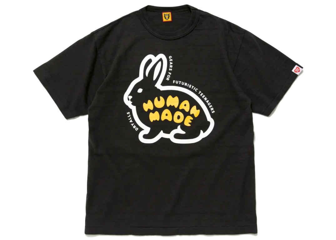 Pre-owned Human Made Rabbit Graphic #13 T-shirt Black