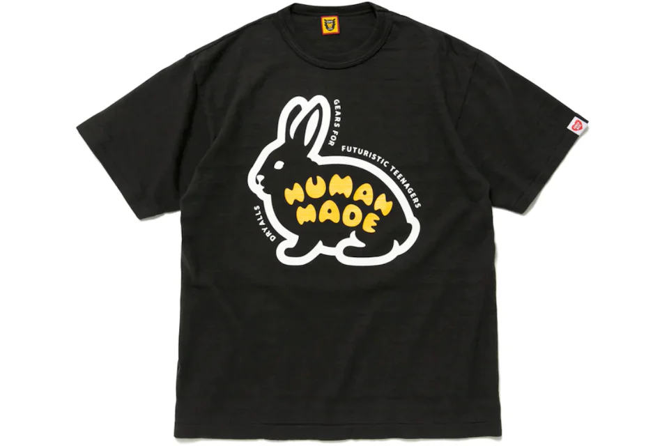 Human Made Rabbit Graphic #13 T-Shirt Black Men's - FW22 - US