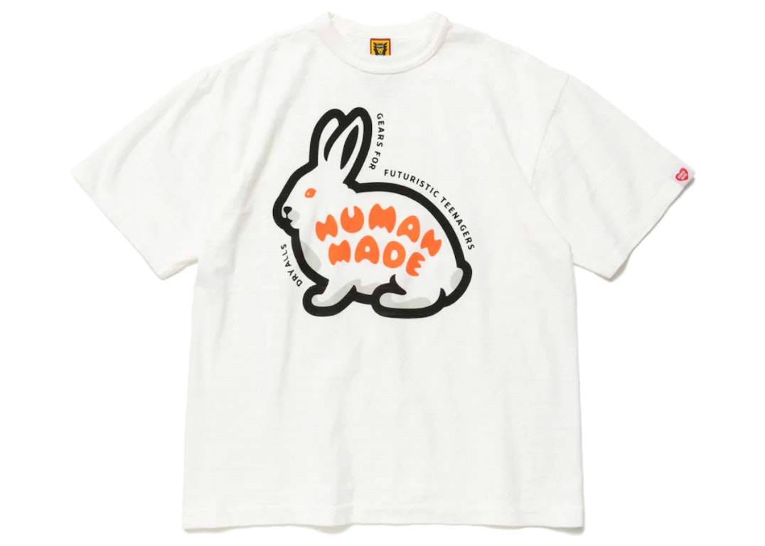 Pre-owned Human Made Rabbit Graphic #13 T-shirt White