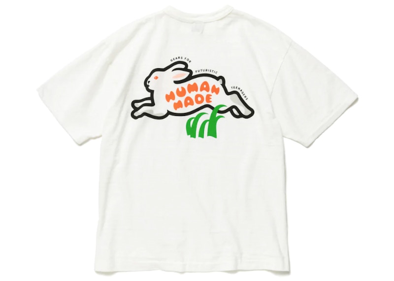 Human Made Rabbit Graphic #2 T-Shirt White Men's - FW22 - US