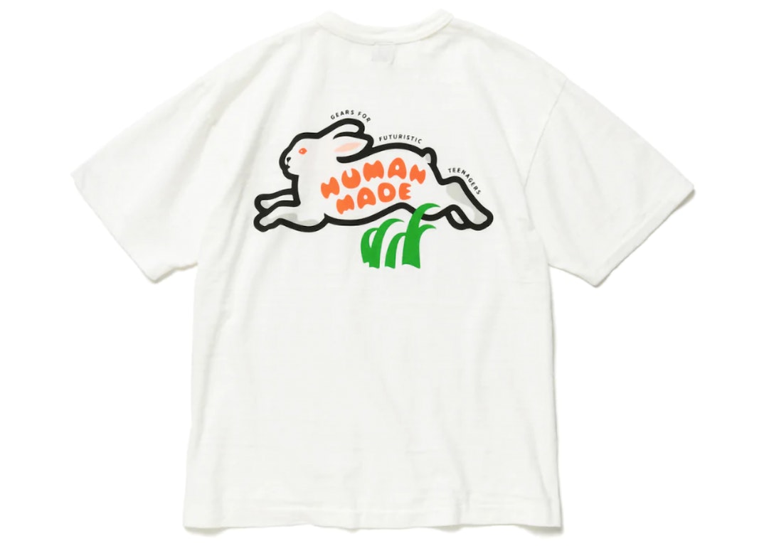Pre-owned Human Made Rabbit Graphic #2 T-shirt White