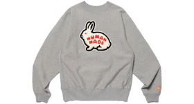 Human Made Rabbit Heavy Weight Crewneck Sweatshirt Grey